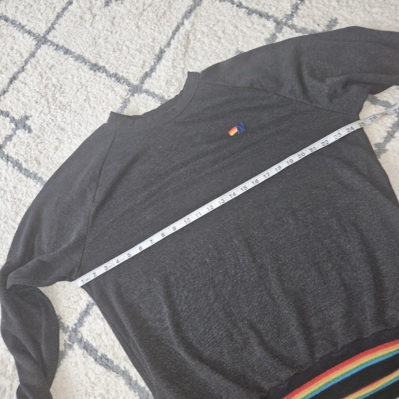 Aviator Nation unisex rainbow stripped crewneck xxl - Picture 5 of 7